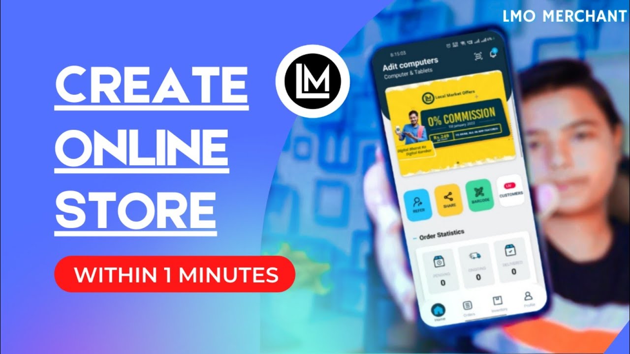 Lmo Merchant App Create Your Online Store In 5 Minutes Best App For