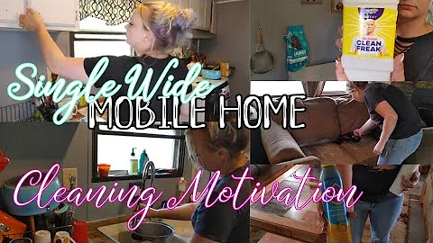 SINGLE WIDE MOBILE HOME CLEAN WITH ME | #mobilehomeliving #1981mobilehome  @Tarah Moore & Family ​