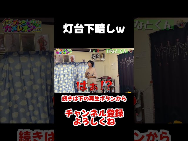 家の中でめっちゃカメレオンやってみた！すぐ近くにあるものほど、意外と気づきにくいw 灯台下暗しw