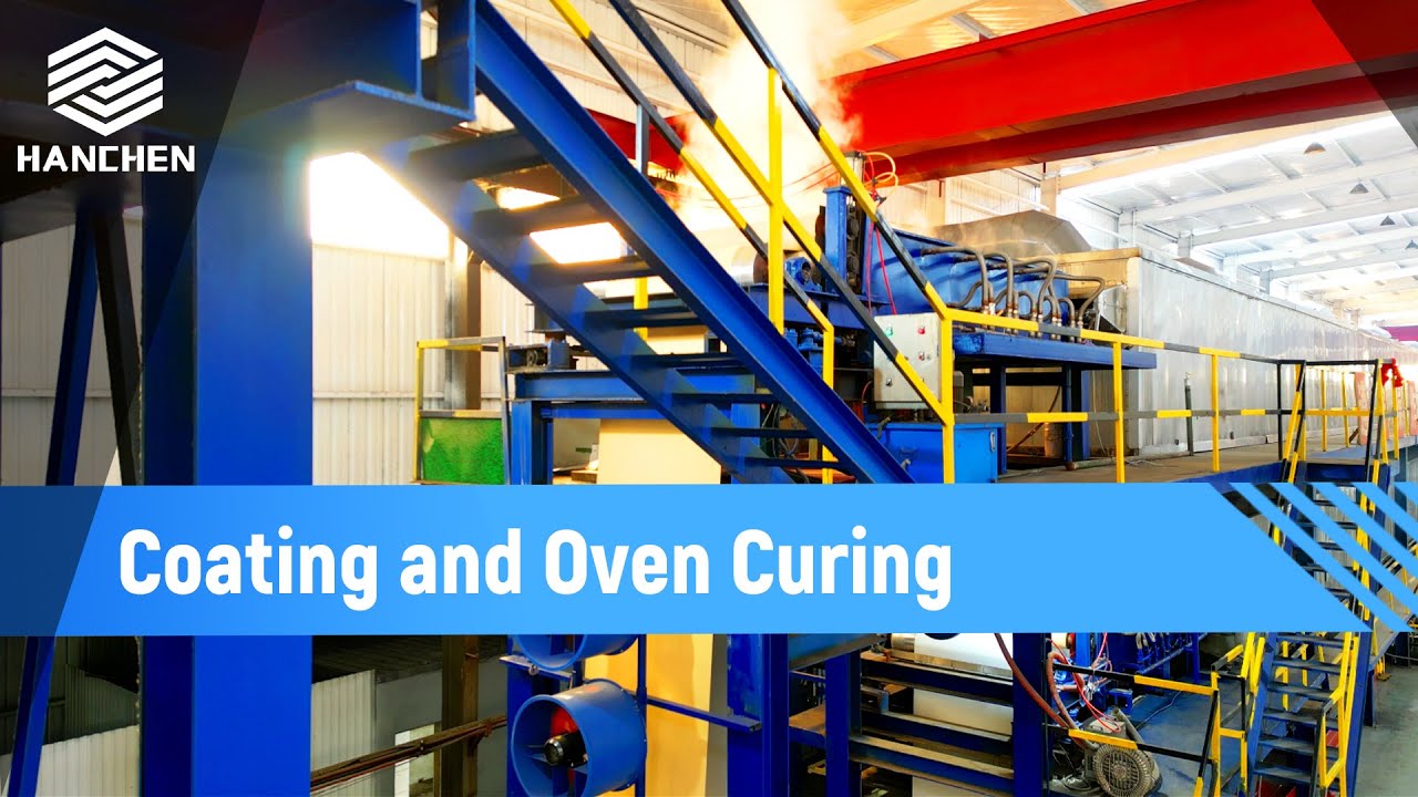 Color coated aluminum coil curing process - YouTube