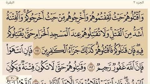 صفحة رقم 30 من القران الكريم بصوت الشيخ ياسر الدوسري