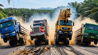 4 Pabrikan Raksasa Dunia Adu Power Mesin  || Truck Amerika VS Eropa VS China VS Jepang