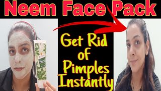 Get Rid Of Pimples Instantly||Neem Face pack|| Super dry glowing Face pack screenshot 4