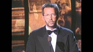 Chords for Eric Clapton Inducts The Band into the Rock and Roll Hall of Fame in 1994