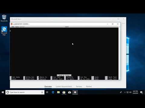 Installing Windows Subsystem