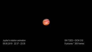 Jupiter&#39;s rotation with 70mm telescope