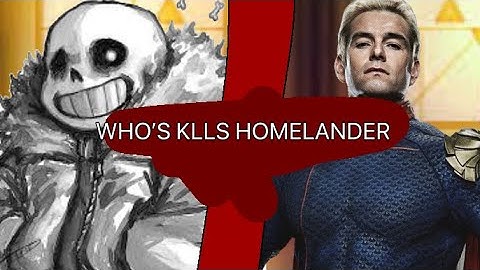 Sans VS Homelander (WHO’S KILLS HOMELANDER) STICK NODES Animation