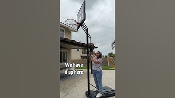 Outdoor Summer Activity for the Kids: Adjustable Basketball Hoop