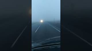 Видео из Калмыкии. Туман и въезд в Элисту.
