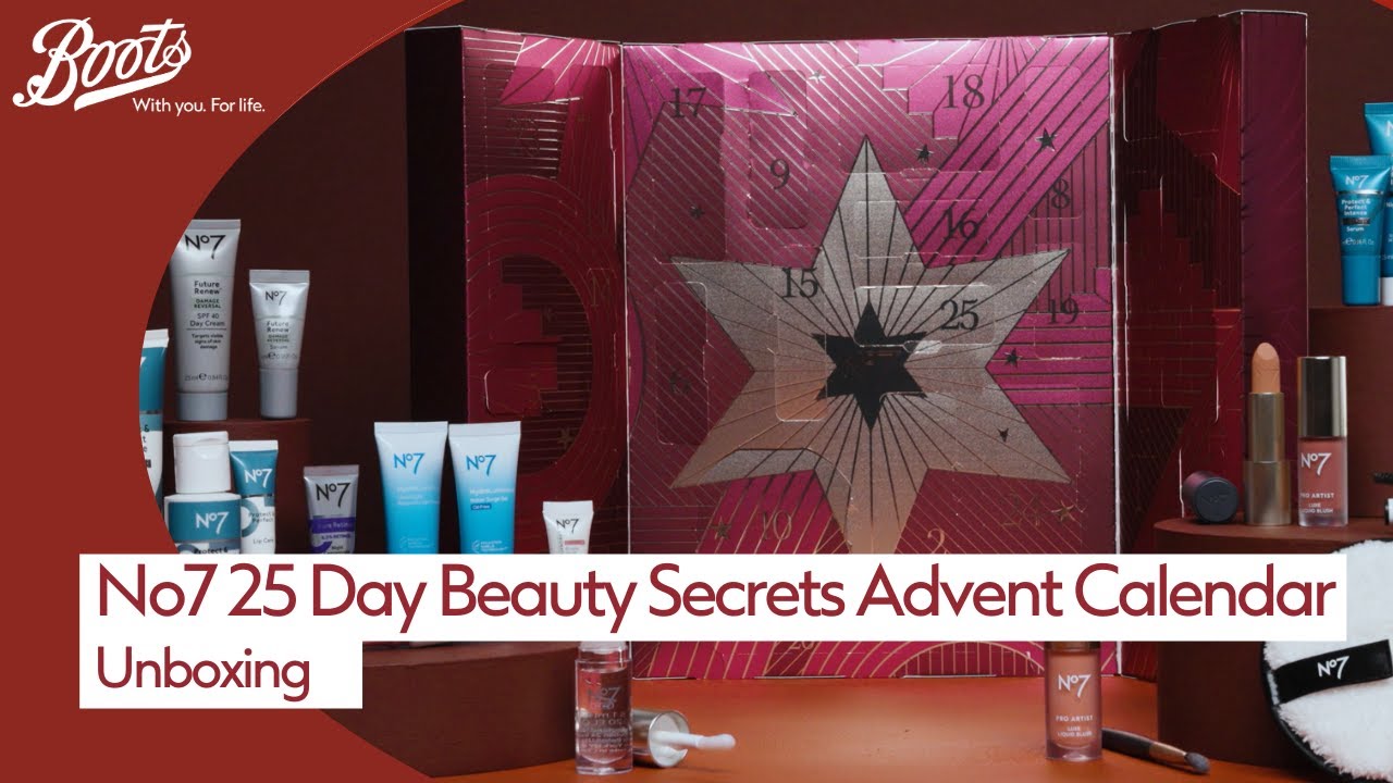 No7 25 Beauty Secrets Advent Calendar Unboxing | Christmas | Boots UK