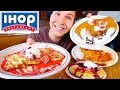 Bacon, Hash Browns, Crepes, & Cheesecake Pancakes • Ihop • MUKBANG