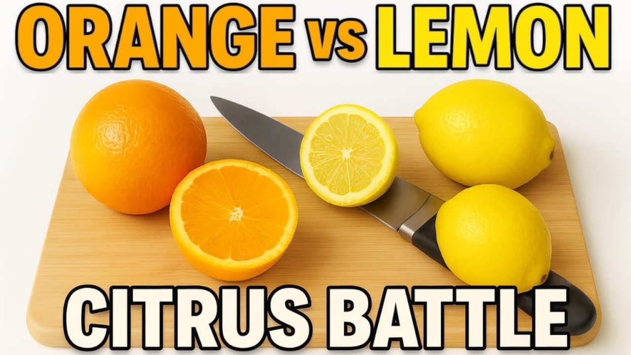 Satisfying ORANGE vs LEMON CUTTING ASMR 🍊🍋 | Juicy Citrus Slicing Sounds | No Talking Relaxing ASMR