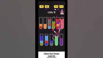 Water Sort Puzzle Level 16 Walkthrough #shorts #watersortpuzzle