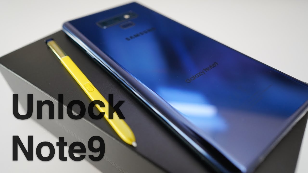 How To Unlock Galaxy Note 9 Youtube