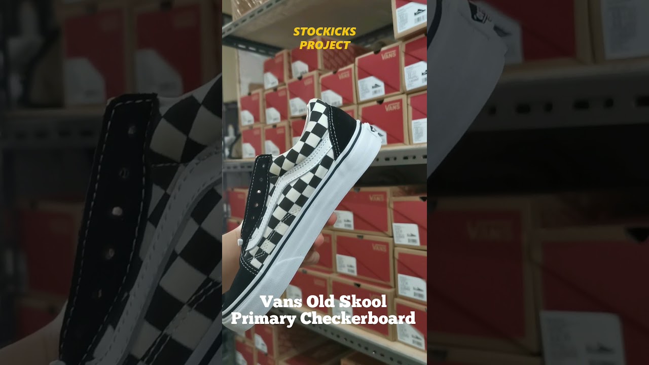Vans Old Skool Primary Checkerboard Black White I Original Sneakers Review