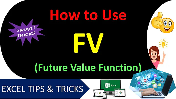 How to use FV (Future Value Function Part1) in Microsoft Excel [Urdu / Hindi]