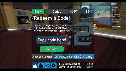 [CODE] How to get 20 FREE GEMS + 1000 XP | Roblox Flood Escape 2