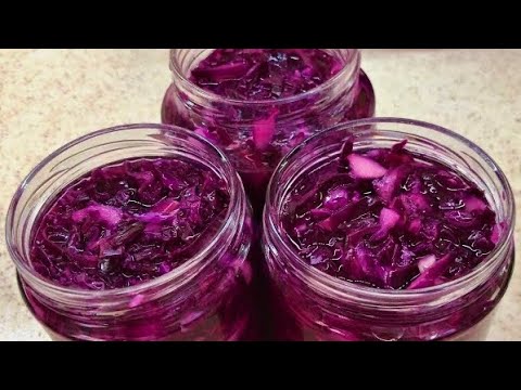 Вы Обалдеет Насколько Это Вкусно. Маринованная Краснокочанная Капуста. Простой Рецепт.