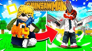 I Evolved as CHAINSAW MAN in Minecraft!