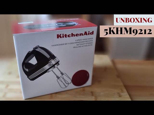 Batidora amasadora de mano o varillas eléctricas Roja - 5KHM9212 -  KitchenAid