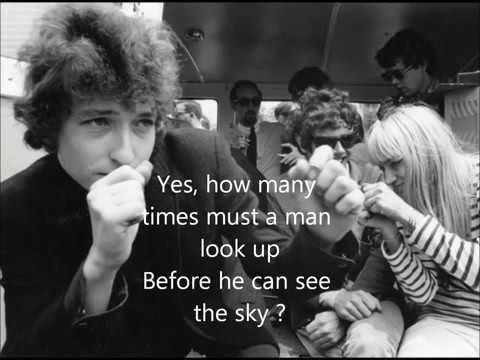 Bob Dylan - Blowin' In The Wind (Lyrics)