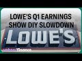 Lowe&#39;s stock dips as Q1 sales show DIY consumers pulling back