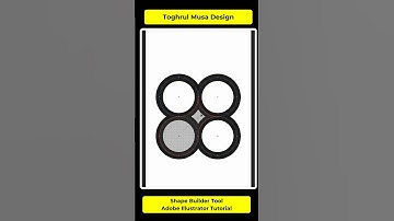 How to Use the Shape Builder Tool in Adobe Illustrator #adobetutorials #shorts