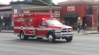 LAFD Rescue 39 Responding