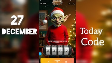 Goblin Mine Game Today 27 December Goblin Mine Game Code today #goblin #code