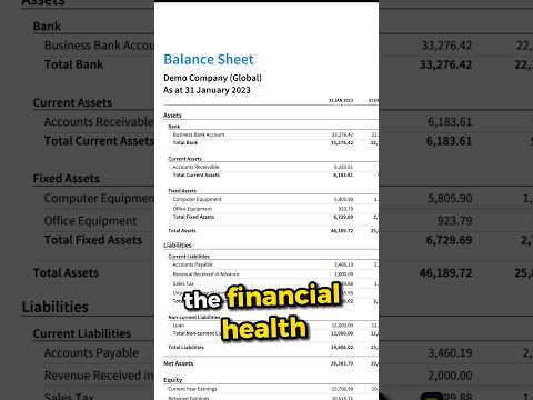 Balance Sheet in 20 seconds