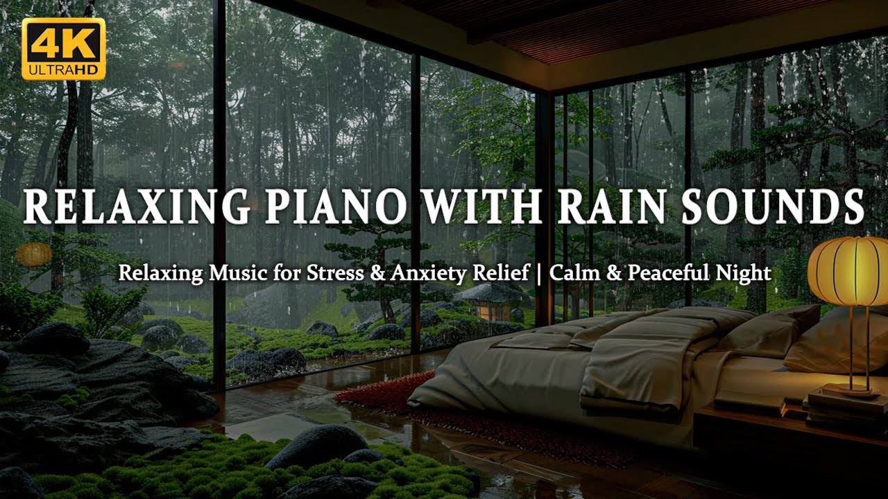 Relaxing Piano with Rain Sounds – Deep Sleep, Soft Music for Stress ...