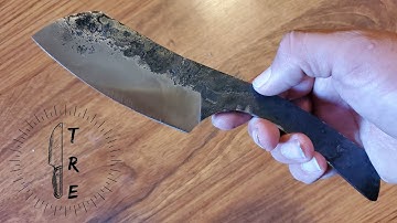 Forging A Nesmuk Knife Knife From A Scrap Piece Of 1084 | Knife Maker Vlog