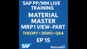 SAP PP | SAP MM Live | EP 15 | Material Master MRP1 View – Part 2 | Theory + Demo + Q&A