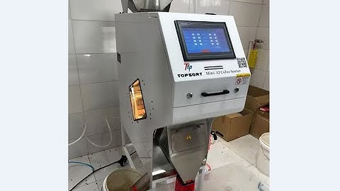 Topsort most popular mini coffee bean color sorter in customer site