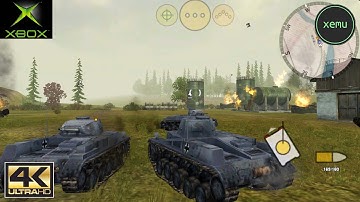 XEMU Xbox Emulator - Panzer Elite Action Ingame / Gameplay / 2160p (feat/surf-scale WIP)