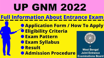 UP GNM 2022: Notification, Dates, Application, Eligibility, Pattern, Syllabus, Admit Card