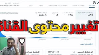 فيديو مهم!!! تغيير محتوى القناة???