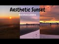 Aesthetic sunset