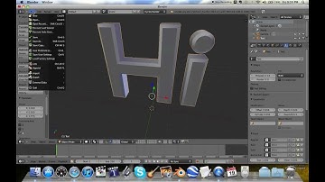 Blender 2.6 Shattering Text Objects Tutorial