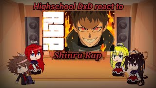 Highschool DxD react to Shinra Rap - | "Company 8" |