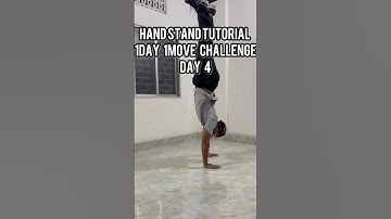 HANDSTAND TUTORIAL |1 DAY 1 MOVECHALLENGEDAY4 #bboy #motivation #dance #easyworkout #workouttutorial