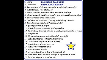 MAT 210  - Final Exam Review - ZOOM
