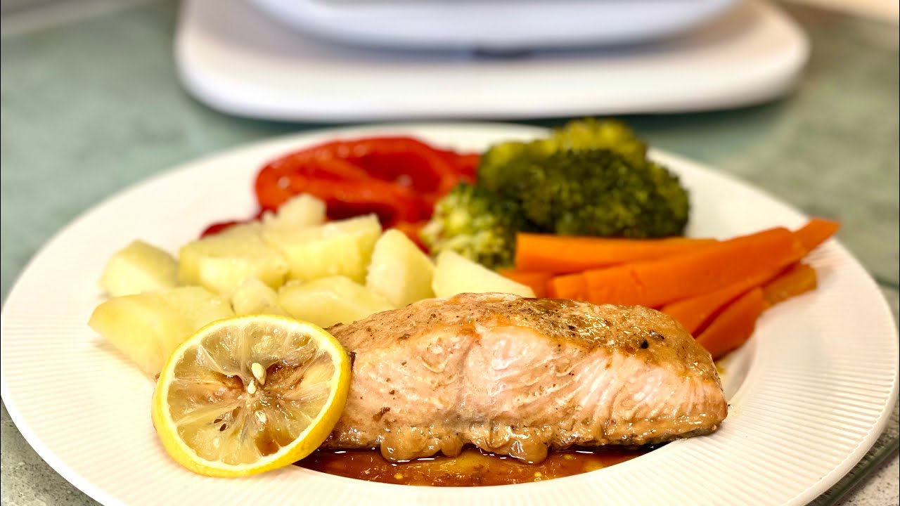 SALMON en el VAROMA con SALSA de SOJA THERMOMIX