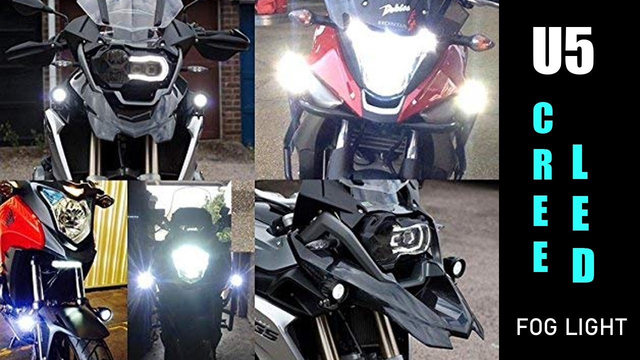 U5 CREE LED Driving Fog Light in Aluminum Body with Switch for All Motorcycles, ATV Bikes & Cars