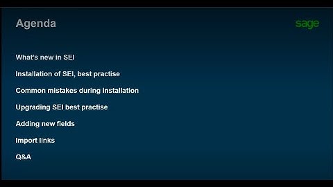 Sage X3 Partner Enablement webinar   Sage Enterprise Intelligence SEI