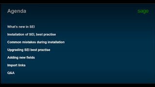 Sage X3 Partner Enablement webinar   Sage Enterprise Intelligence SEI
