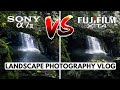 Sony A7iii vs Fujifilm X-T4 - Rainforest Waterfall Landscape Photography Vlog