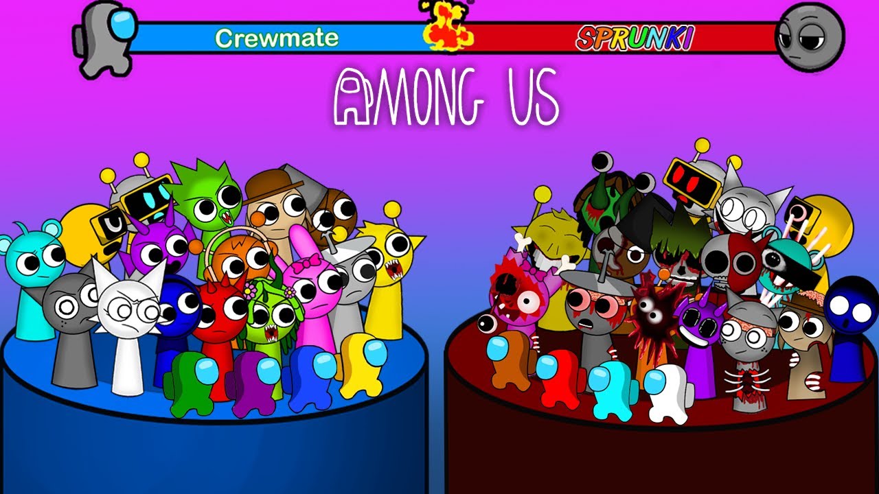 Mini Crewmate  in deadly game with S.p.r.u.n.k.i Lore Monster