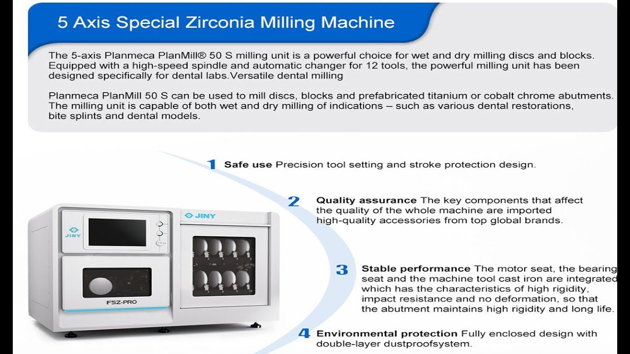 5-Axis Dental Milling Machine CAD/CAM Dental Milling Zirconia cutting machine