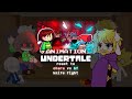 undertale react to chara knife fight | gya gacha